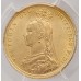 AUSTRALIA 1889 . ONE 1 SOVEREIGN . MELBOURNE . GOLD . SLABBED